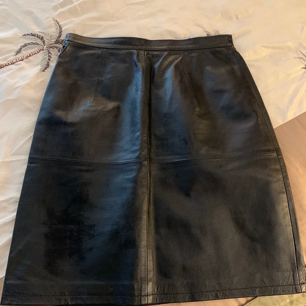 Black Leather Skirt